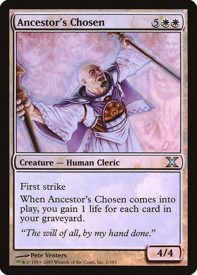 Ancestor's Chosen (Premium Foil) [Tenth Edition] - Rocket TCG