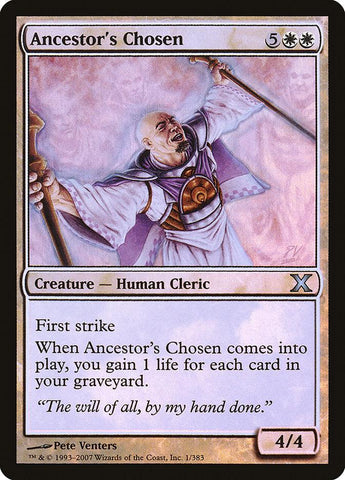 Ancestor's Chosen (Premium Foil) [Tenth Edition] - Rocket TCG