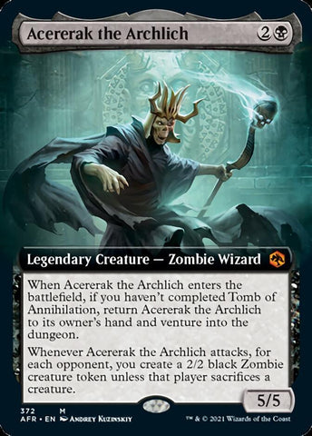 Acererak the Archlich (Extended Art) [Dungeons & Dragons: Adventures in the Forgotten Realms] - Rocket TCG