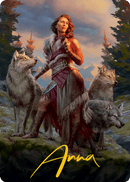 Arlinn, the Pack's Hope 1 Art Card (Gold-Stamped Signature) [Innistrad: Midnight Hunt Art Series] - Rocket TCG