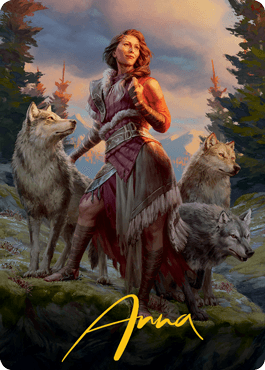 Arlinn, the Pack's Hope 1 Art Card (Gold-Stamped Signature) [Innistrad: Midnight Hunt Art Series] - Rocket TCG