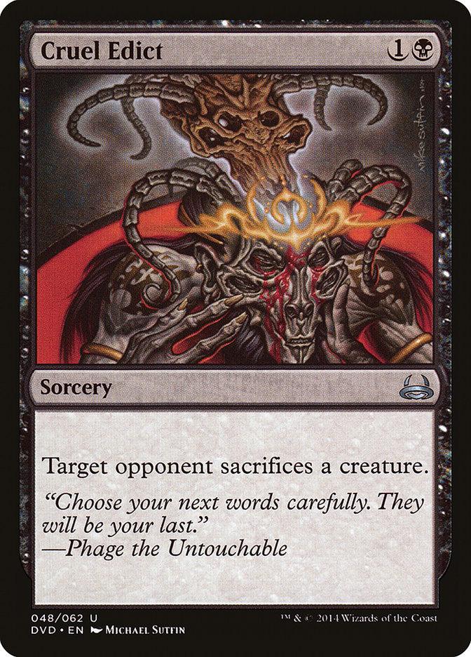 Cruel Edict (Divine vs. Demonic) [Duel Decks Anthology] - Rocket TCG