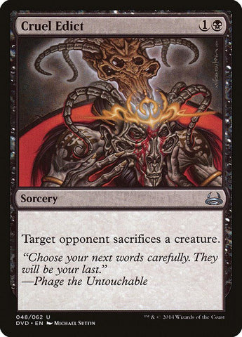 Cruel Edict (Divine vs. Demonic) [Duel Decks Anthology] - Rocket TCG