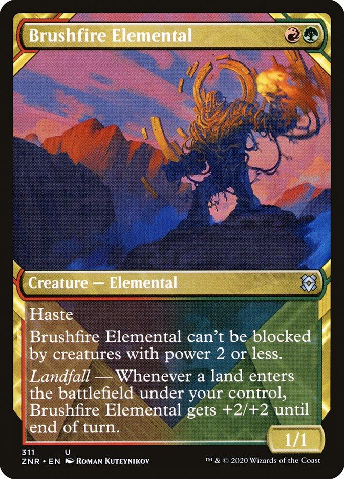 Brushfire Elemental (Showcase) [Zendikar Rising] - Rocket TCG