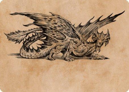 Ancient Brass Dragon Art Card (49) [Commander Legends: Battle for Baldur's Gate Art Series] - Rocket TCG