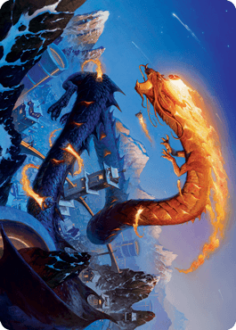 Atsushi, the Blazing Sky 1 Art Card [Kamigawa: Neon Dynasty Art Series] - Rocket TCG