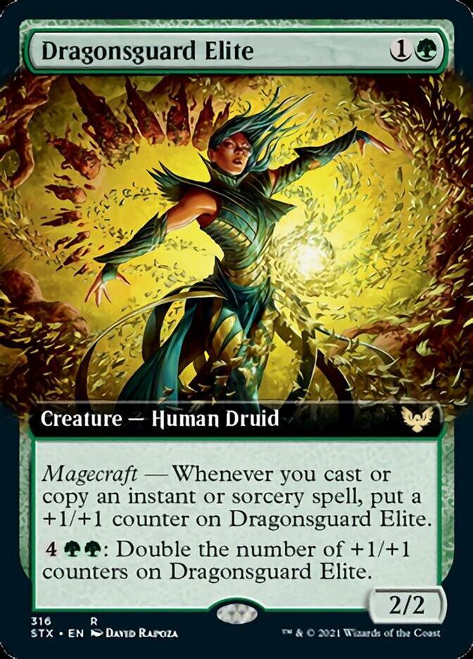 Dragonsguard Elite (Extended Art) [Strixhaven: School of Mages] - Rocket TCG