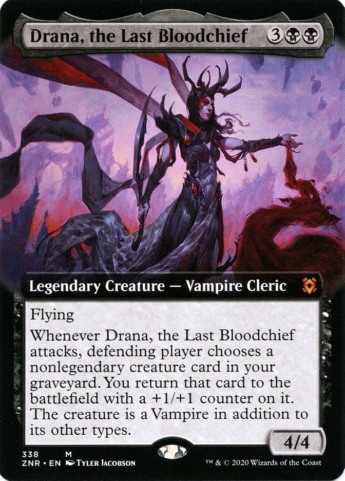 Drana, the Last Bloodchief (Extended Art) [Zendikar Rising] - Rocket TCG