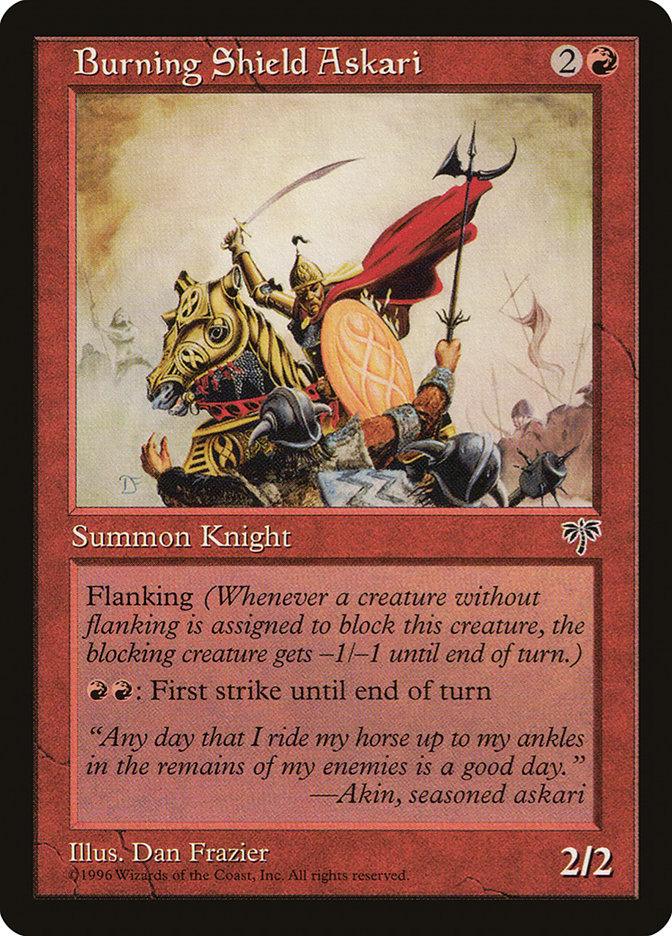 Burning Shield Askari [Mirage] - Rocket TCG