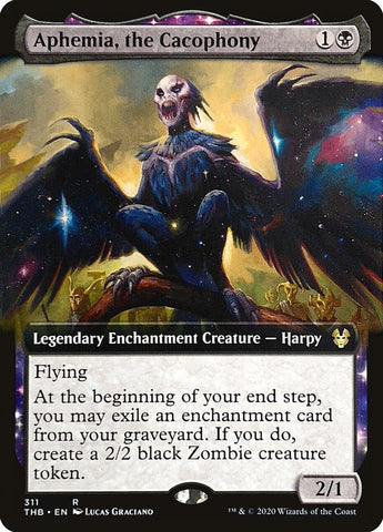 Aphemia, the Cacophony (Extended Art) [Theros Beyond Death] - Rocket TCG