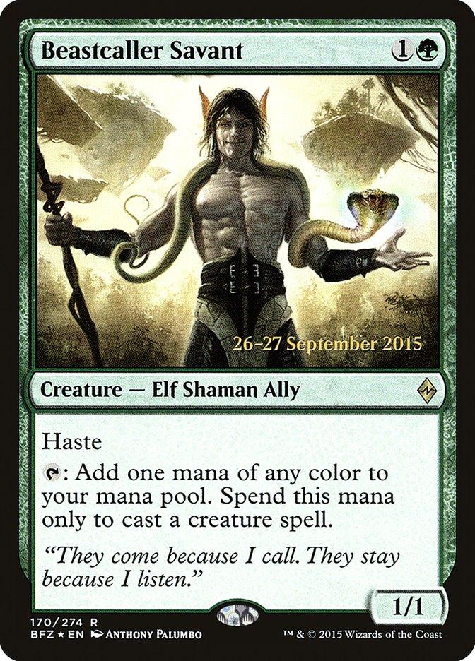 Beastcaller Savant [Battle for Zendikar Prerelease Promos] - Rocket TCG