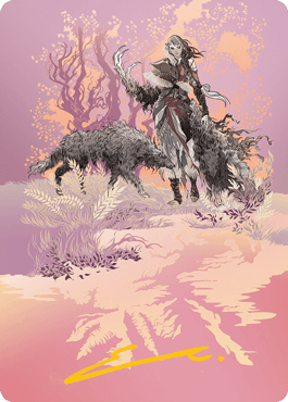 Arlinn, the Pack's Hope 2 Art Card (Gold-Stamped Signature) [Innistrad: Midnight Hunt Art Series] - Rocket TCG