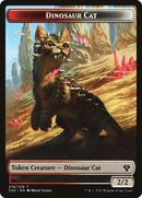 Bird // Dinosaur Cat Double-sided Token [Commander 2020 Tokens] - Rocket TCG