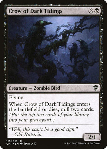 Crow of Dark Tidings [Commander Legends] - Rocket TCG