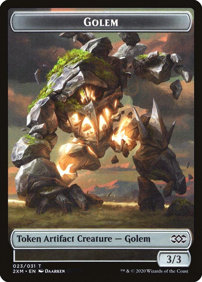 Ape // Golem Double-sided Token [Double Masters Tokens] - Rocket TCG