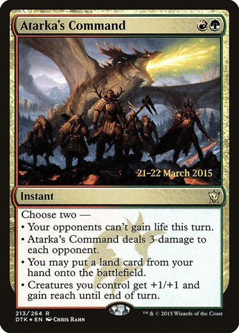 Atarka's Command [Dragons of Tarkir Prerelease Promos] - Rocket TCG