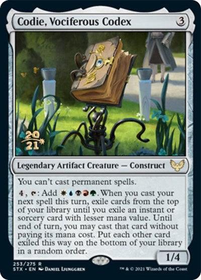 Codie, Vociferous Codex [Strixhaven: School of Mages Prerelease Promos] - Rocket TCG