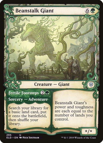 Beanstalk Giant // Fertile Footsteps (Showcase) [Throne of Eldraine] - Rocket TCG
