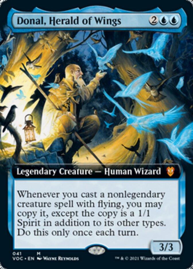 Donal, Herald of Wings (Extended Art) [Innistrad: Crimson Vow Commander] - Rocket TCG