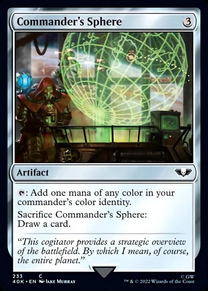 Commander's Sphere (233) [Universes Beyond: Warhammer 40,000] - Rocket TCG