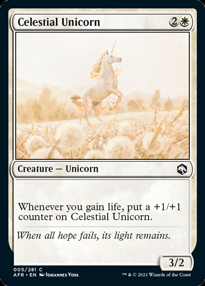 Celestial Unicorn [Dungeons & Dragons: Adventures in the Forgotten Realms] - Rocket TCG