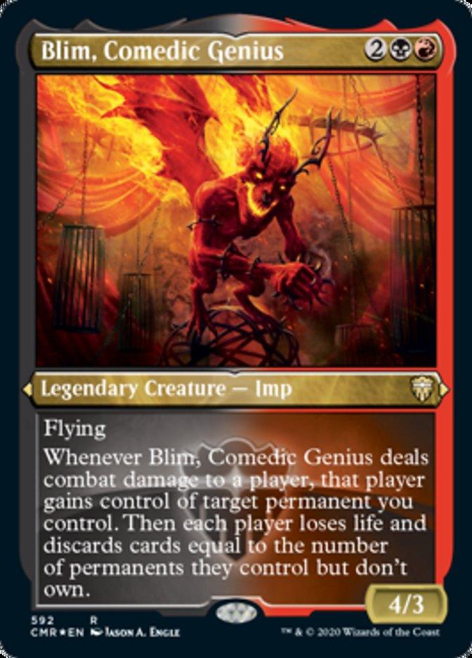 Blim, Comedic Genius (Etched) [Commander Legends] - Rocket TCG