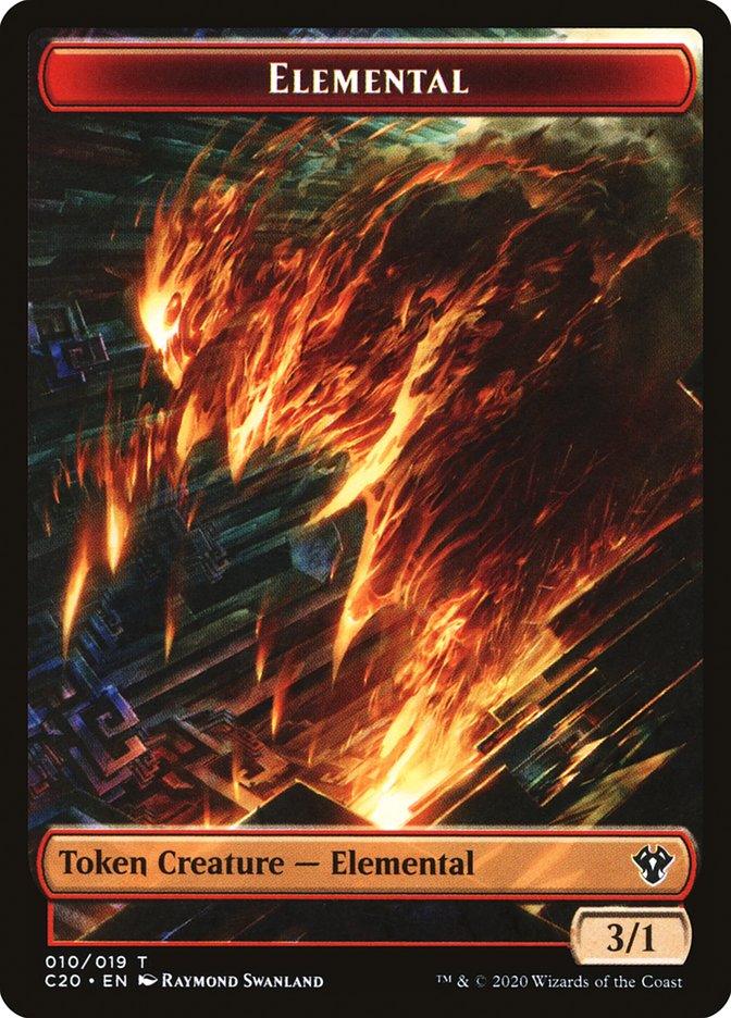 Angel // Elemental (010) Double-sided Token [Commander 2020 Tokens] - Rocket TCG