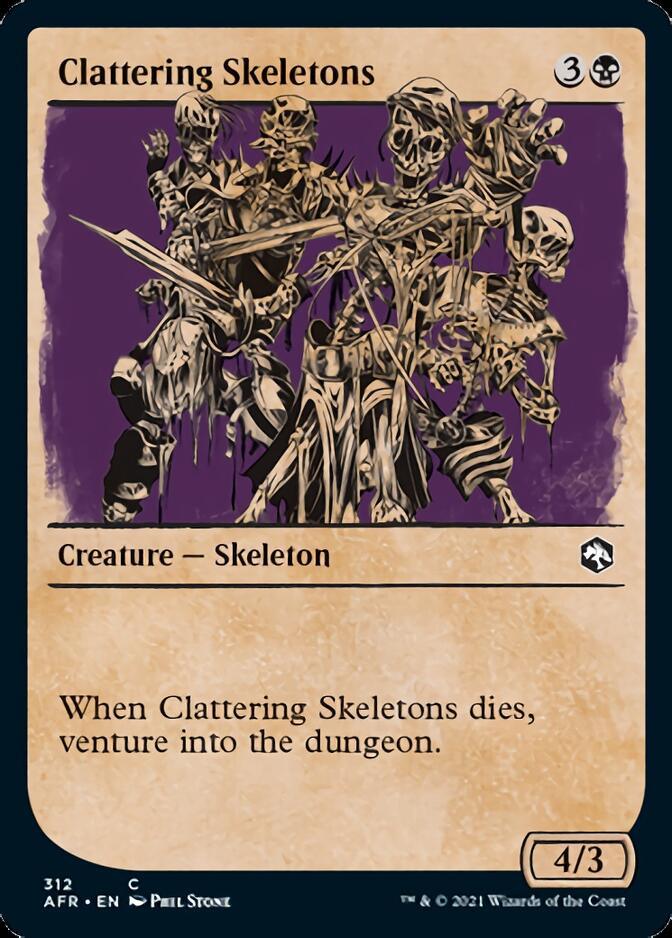 Clattering Skeletons (Showcase) [Dungeons & Dragons: Adventures in the Forgotten Realms] - Rocket TCG
