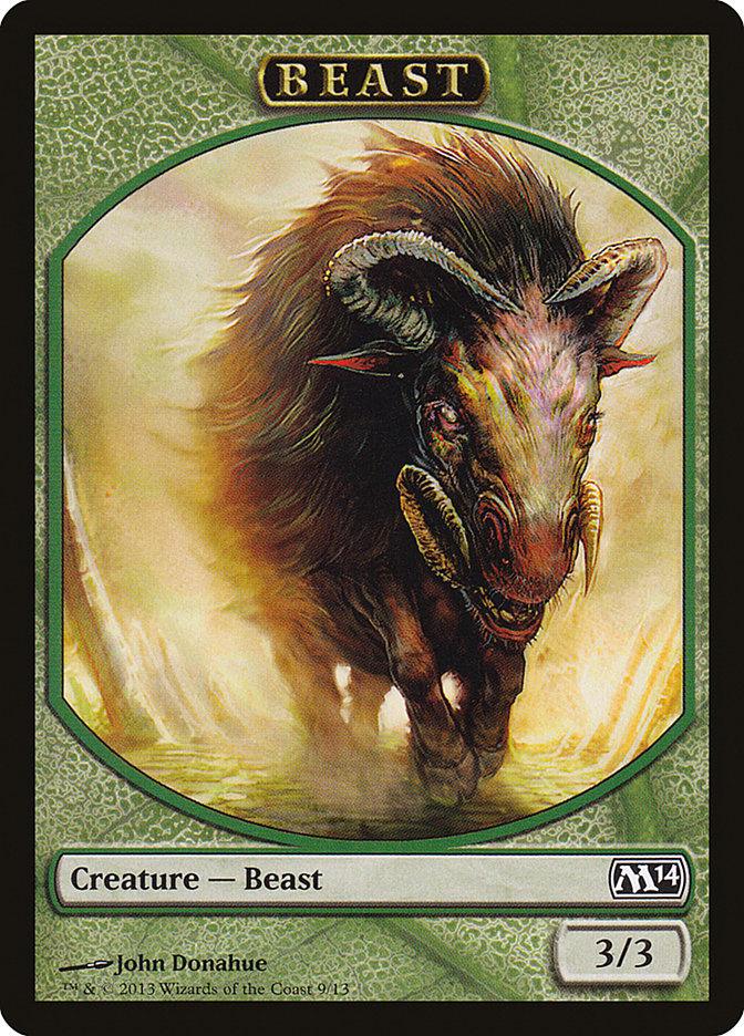 Beast Token [Magic 2014 Tokens] - Rocket TCG