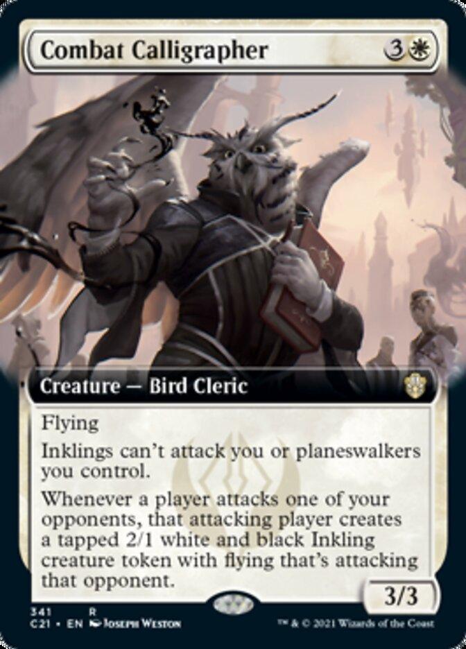 Combat Calligrapher (Extended Art) [Commander 2021] - Rocket TCG
