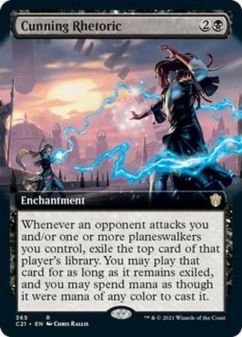 Cunning Rhetoric (Extended Art) [Commander 2021] - Rocket TCG