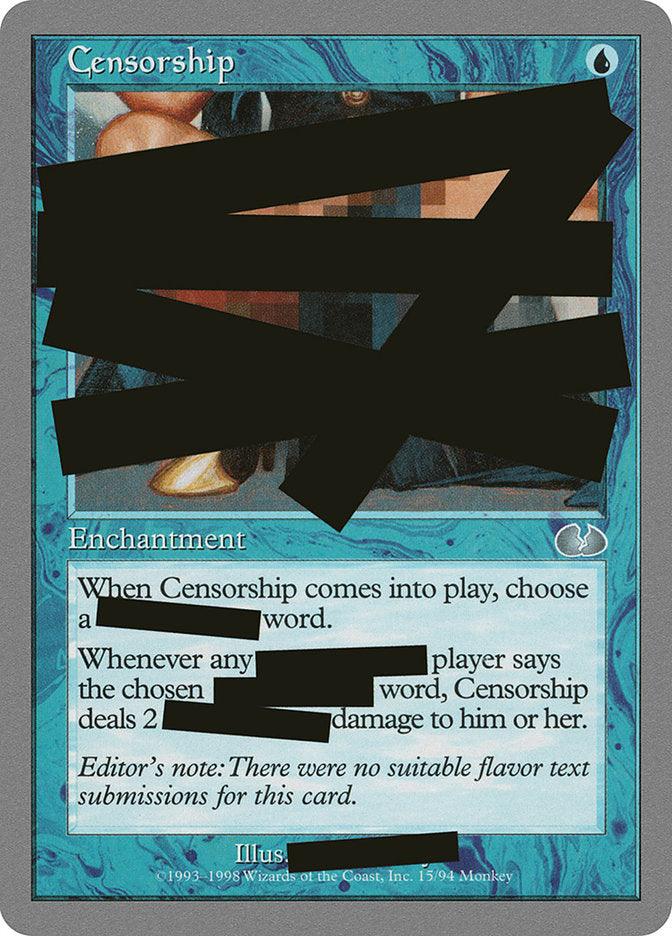 Censorship [Unglued] - Rocket TCG