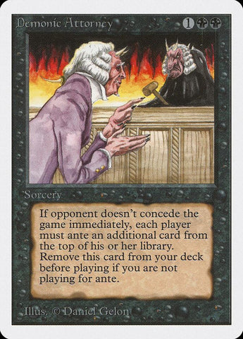 Demonic Attorney [Unlimited Edition] - Rocket TCG