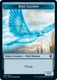 Bird Illusion // Beast (011) Double-sided Token [Commander 2020 Tokens] - Rocket TCG