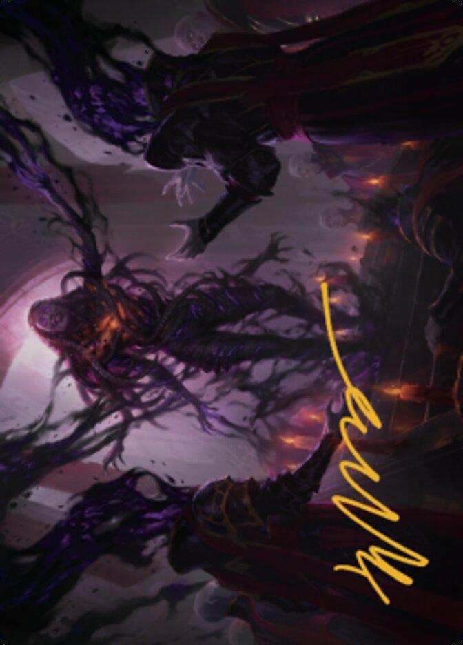 Braids, Arisen Nightmare Art Card 1 (Gold-Stamped Signature) [Dominaria United Art Series] - Rocket TCG