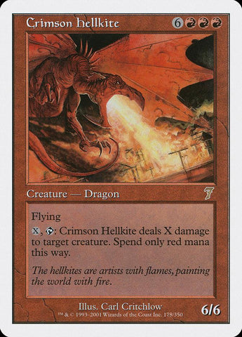 Crimson Hellkite [Seventh Edition] - Rocket TCG