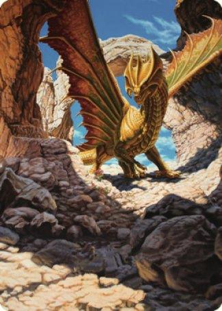 Ancient Brass Dragon Art Card (02) [Commander Legends: Battle for Baldur's Gate Art Series] - Rocket TCG