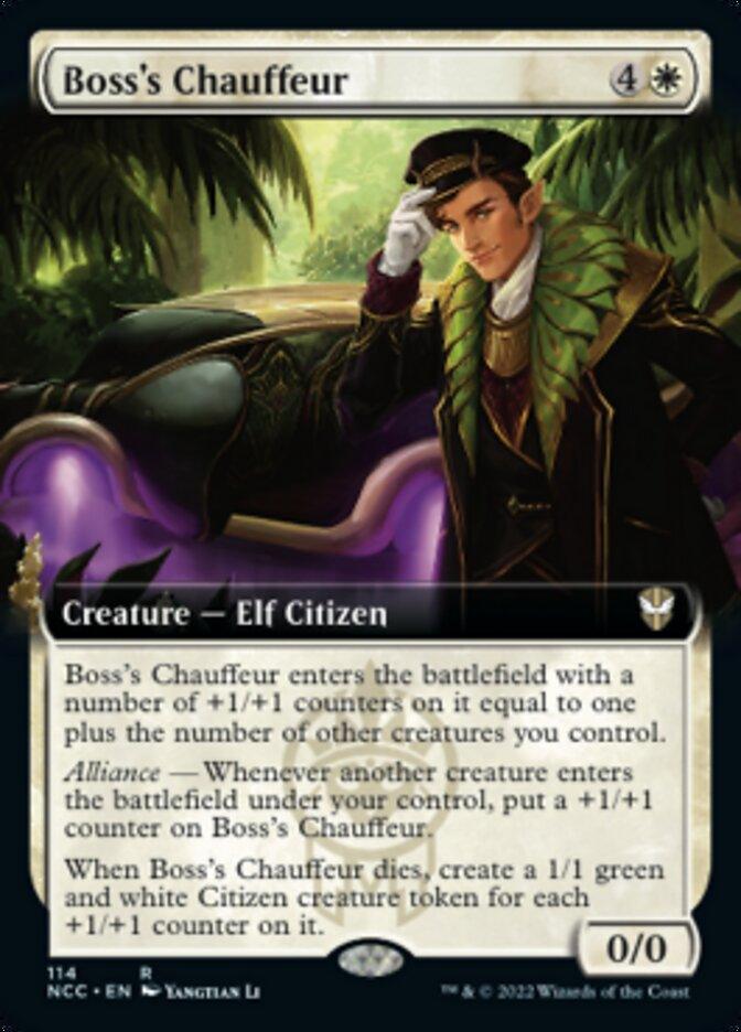 Boss's Chauffeur (Extended Art) [Streets of New Capenna Commander] - Rocket TCG