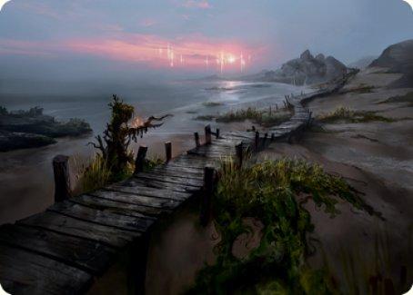Deserted Beach Art Card [Innistrad: Midnight Hunt Art Series] - Rocket TCG