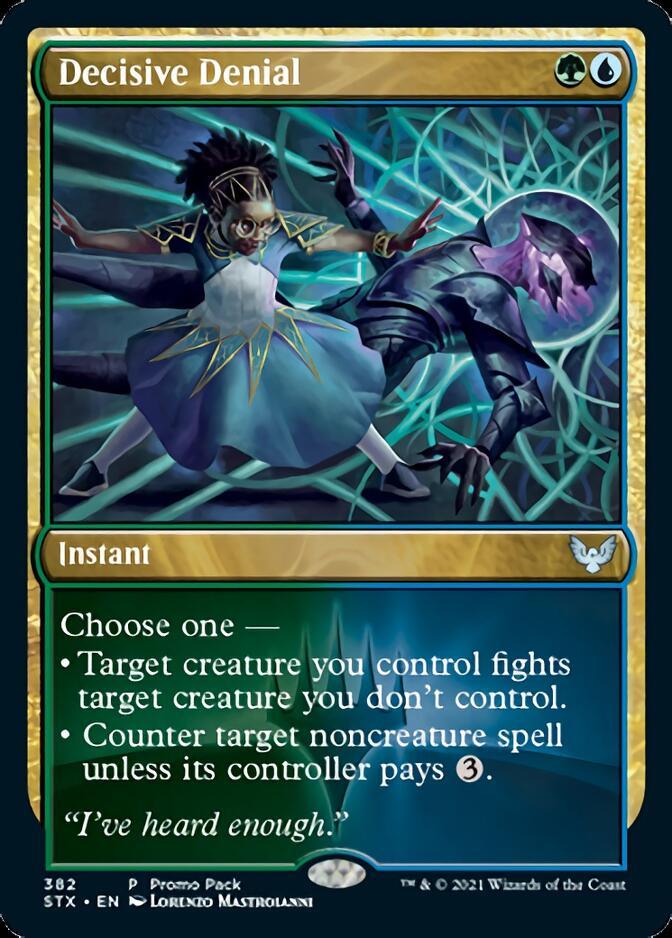 Decisive Denial (Promo Pack) [Strixhaven: School of Mages Promos] - Rocket TCG