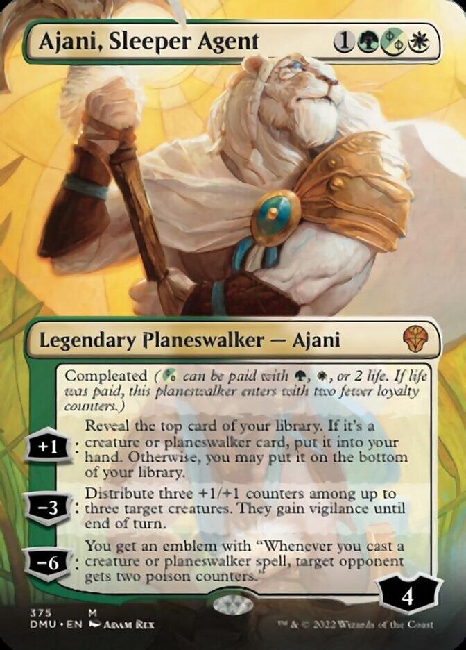 Ajani, Sleeper Agent (Borderless) (375) [Dominaria United] - Rocket TCG