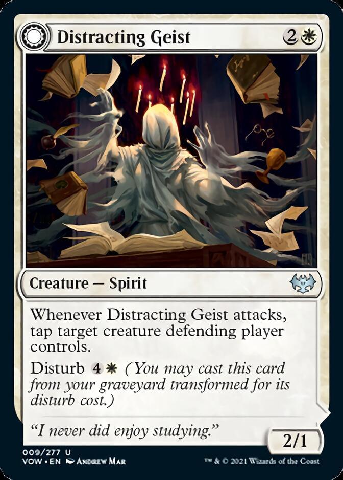 Distracting Geist // Clever Distraction [Innistrad: Crimson Vow] - Rocket TCG