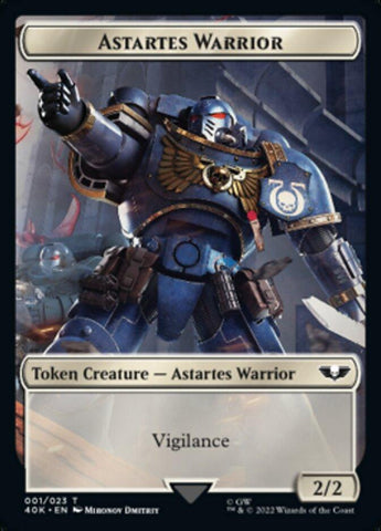 Astartes Warrior (001) // Robot Double-sided Token [Universes Beyond: Warhammer 40,000 Tokens] - Rocket TCG
