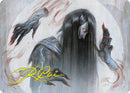 Clawing Torment Art Card (Gold-Stamped Signature) [Kamigawa: Neon Dynasty Art Series] - Rocket TCG