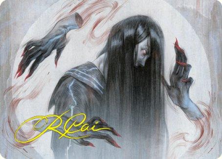 Clawing Torment Art Card (Gold-Stamped Signature) [Kamigawa: Neon Dynasty Art Series] - Rocket TCG