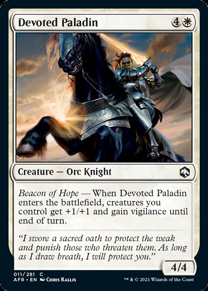 Devoted Paladin [Dungeons & Dragons: Adventures in the Forgotten Realms] - Rocket TCG