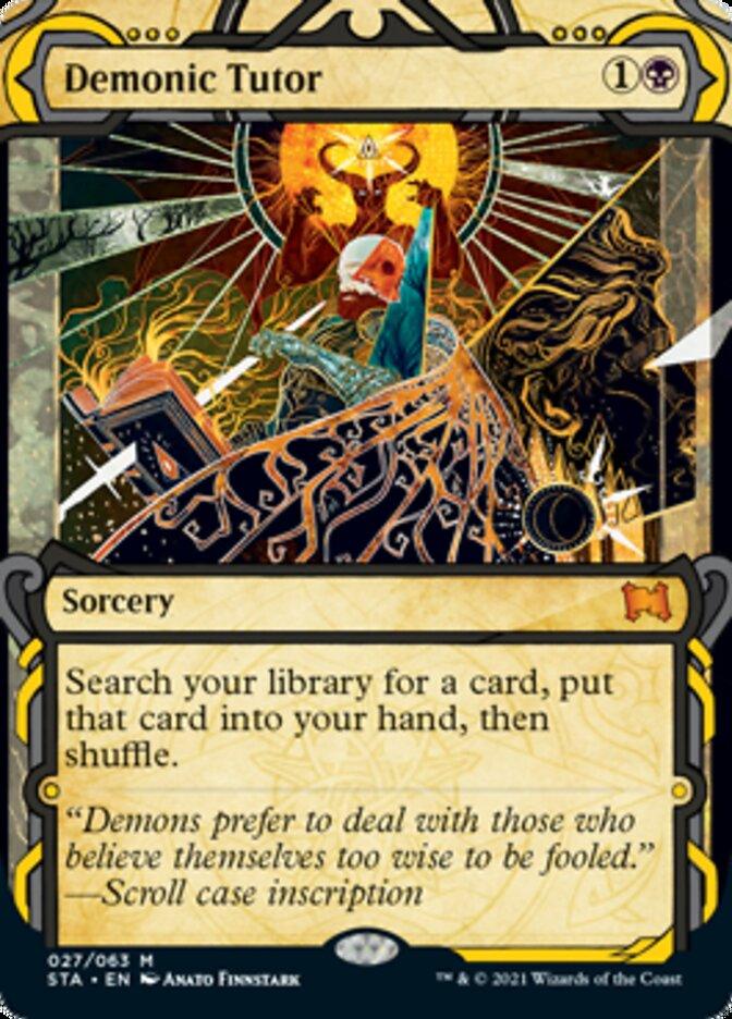 Demonic Tutor (Foil Etched) [Strixhaven: School of Mages Mystical Archive] - Rocket TCG