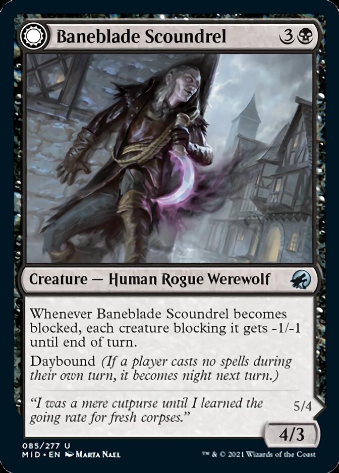 Baneblade Scoundrel // Baneclaw Marauder [Innistrad: Midnight Hunt] - Rocket TCG