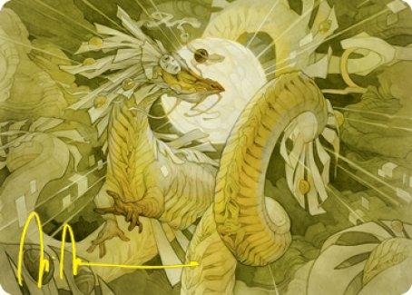 Brilliant Restoration Art Card (Gold-Stamped Signature) [Kamigawa: Neon Dynasty Art Series] - Rocket TCG