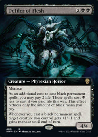 Defiler of Flesh (Extended Art) [Dominaria United] - Rocket TCG